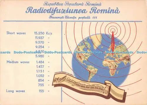 D079259 Republica Populara Romina. Radiodifuziunea Romina. Bucuresti