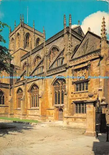 D076792 Sherborne Abbey. Aus dem Süden isst. Fotopräzision