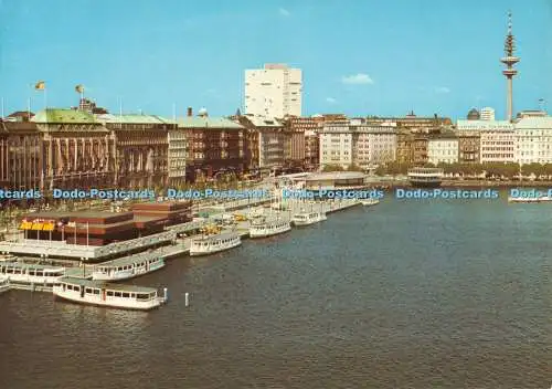 D079287 Hamburg. Blick auf den Jungfernstieg. GMBH. Holsten