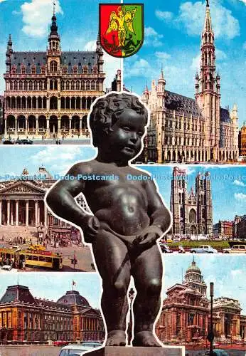 D076810 Souvenir aus Brüssel. Ern. Nels Thill. Multi View