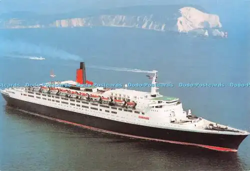 D079317 Queen Elizabeth 2. Cunard Line. Delit Printing