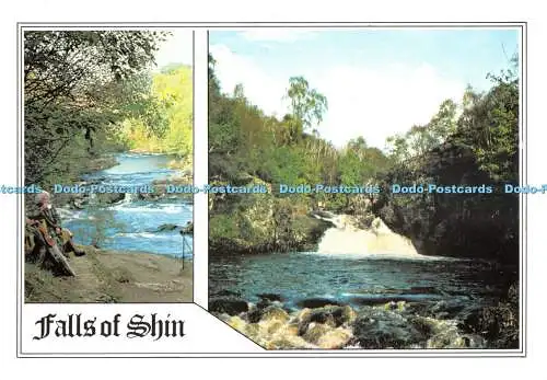 D080733 Falls of Shin. River Shin. Sutherland. Anne Baxter. Schottischen Highlands.