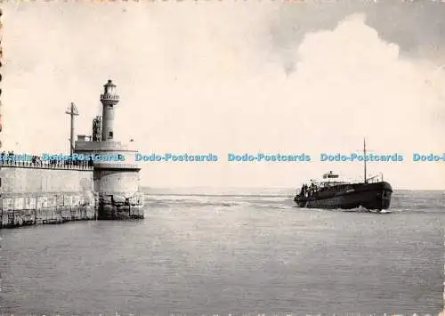 D082253 Heist Zeebrugge. Le Phare du Mole. Vuurtoren op Havenmuur. Ern. Thill. N