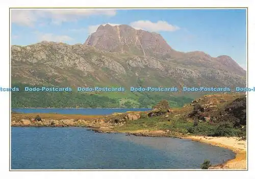 D080792 Loch Maree und Berg. Slioch. Ross Shire. Ronald W. Weir. Dixon