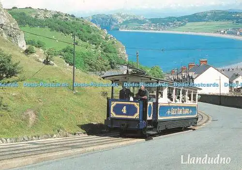 D082272 Llandudno. Tolle Orme Straßenbahn. J. Salmon. Kamerafarbe. 1996