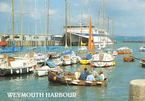 D080797 Weymouth Harbour. Condor 10. Seacat in Weymouth. Lachs