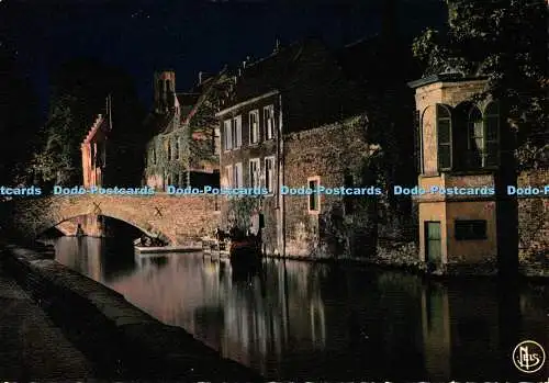 D078169 Brügge. Beleuchtung des Quai Vert. Ern. Thill. Nels. Mexichrom