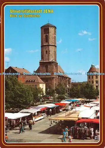 D076945 Universitätsstadt Jena. Blick Zur Stadtkirche. Herst. u. Verlag Schoning