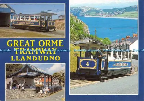 D080840 Great Orme Straßenbahn. Llandudno. Lachs. Multi View