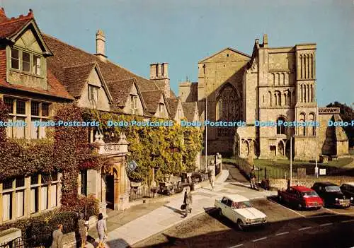 D078181 Wilts. Malmesbury Abbey und The Old Bell. J. Arthur Dixon