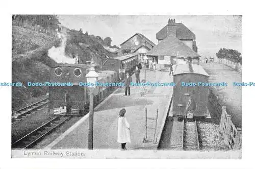 D080848 Bahnhof Lynton. L. und B.R.I. Mannning Wardle und gemischter Zug