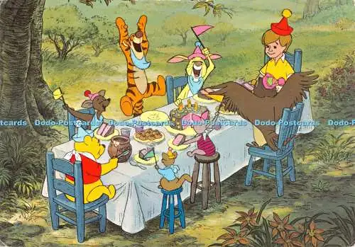 D082382 Für Taten gut gemacht. Christopher Robin schmeißt eine Party für Helden Pooh Be