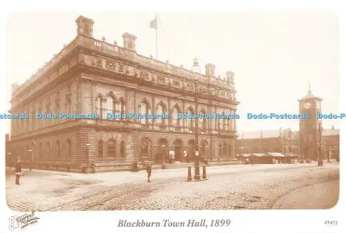 D082419 Rathaus von Blackburn. F. Frith. 1899