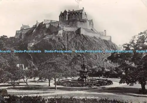 D078292 Edinburgh Castle und Ross Fountain. J. B. Weiß. Best of All Serie. RP.