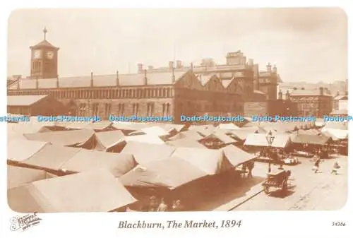 D082420 Blackburn. Der Markt. F. Frith. 1894