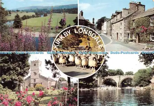 D079553 Kirkby Lonsdale. Ruskin View. Kirche St. Marien. Fairbank. Sanderson und D