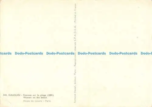 D080999 344. Gauguin. Femmes sur la plage. 1891. Frauen am Strand. Musee du Louvre