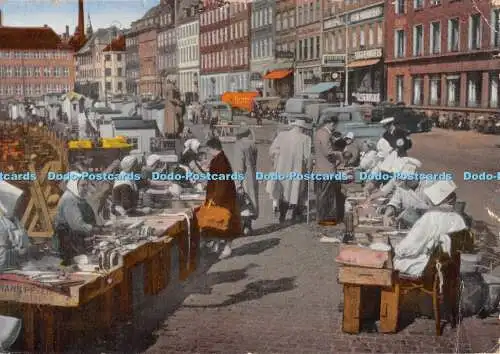 D078344 Kopenhagen. Der Fischmarkt. Eneret 3004. 1959