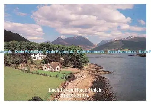 D081014 Onich. Sommeransicht des Loch Leven Hotel. Loch Leven and the Pap of Glenco