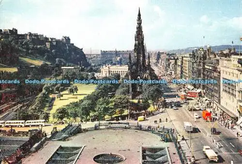 D079635 Edinburgh. Princes Street und das Schloss. J. Arthur Dixon. K. Grant McMu