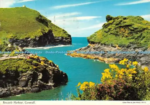 D082502 Cornwall. Boscastle Harbour. John Hinde. 1984