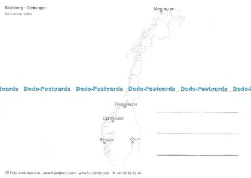 D082514 Blomberg. Geiranger. Arne Aasheim. Kort Nummer. G. 104