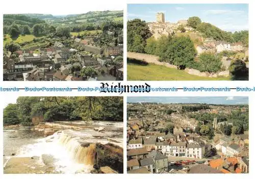 D079677 Richmond. North Yorkshire. River Swale. Stadt vom Schloss. Richmond Castl