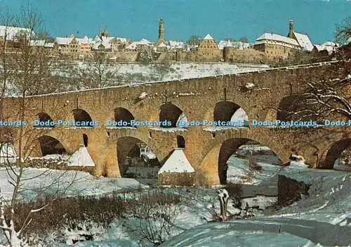 D081091 Rothenburg ob der Tauber. Doppelbrücke. Edmund von König