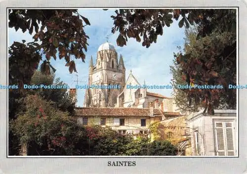 D078442 Saintes. Clocher gothique St. Pierre. Europ. 1991