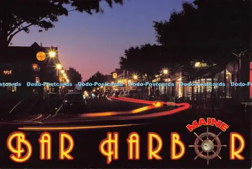 D082567 San Harbour Maine. Abendfoto von Bar Harbour. Astralgrafik. Greg A