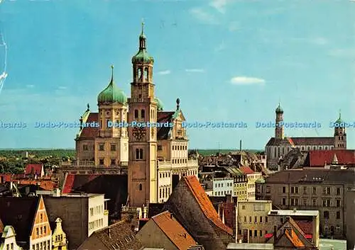 D078464 Augsburg. Perlachturm. Rathaus. bedeutendster deutscher renaissance. Ratte