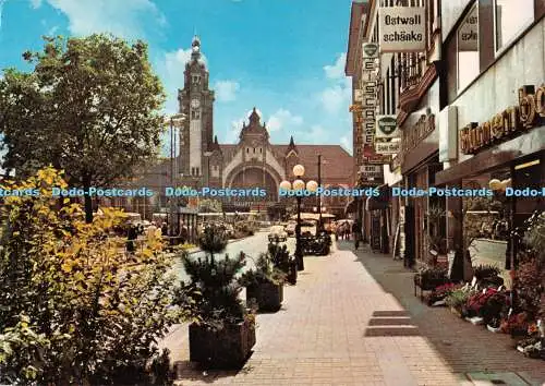 D079751 Krefeld. Ostwall mit Hauptbahnhof. Bild Druck und Verlag GmbH. 1986