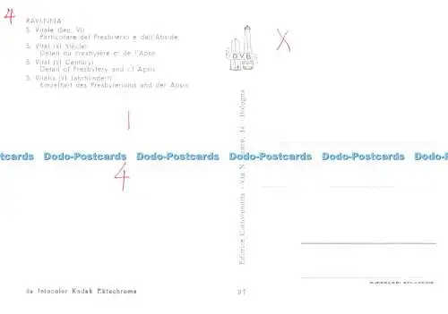 D082636 Ravenna. Vital. Detail des Presbyteriums und der Apsis. Editrice Cartovendita