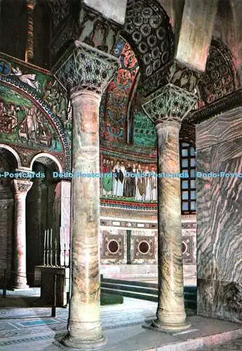 D082637 Ravenna. St. Vitale Tempel. Der Innenraum. F. lli Leonardi. Da Fotocolor