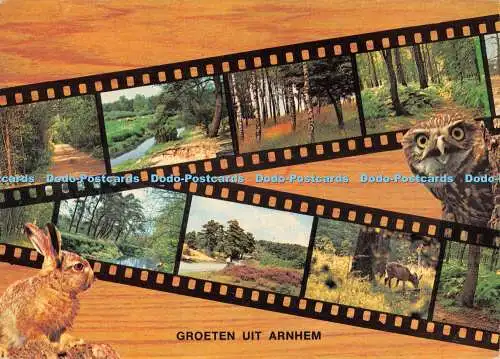 D078527 Groeten Uit Arnhem. Jos Pe. Multi View. 1970