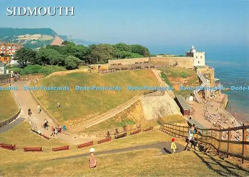 D079786 Sidmouth. East Devon. Jacob Ladder Beach von der Peak Hill Road. J. Salmon.