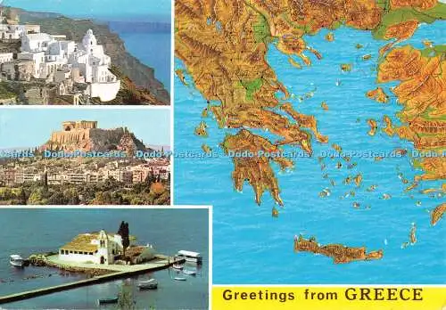 D081234 Grüße aus Griechenland. Sotiris Toumbis. Multi View. 1985