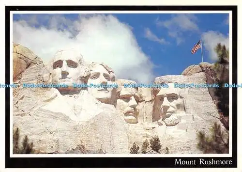 D078582 Mount Rushmore. Amerikanische Flagge. Black Hills. Berg. Farbdosen. 1990