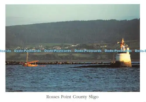 D079853 Rosses Point County Sligo. The Metal Man Harbour Marker. Alan Reevell