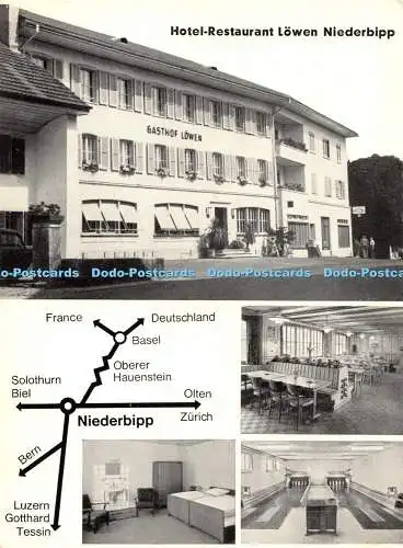 D082759 Hotel Restaurant Lowen Niederbipp. Spezialitatenkuche. Zimmer mit Fl. Wa