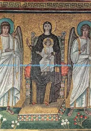 D082800 Ravenna. Basilika S. Apollinaris der Neue. Unsere Liebe Frau auf dem Thron Wi