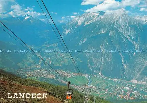 D081329 Landeck. Zams. mit Venet Bahn. Tirol. Jahre Risch Lau