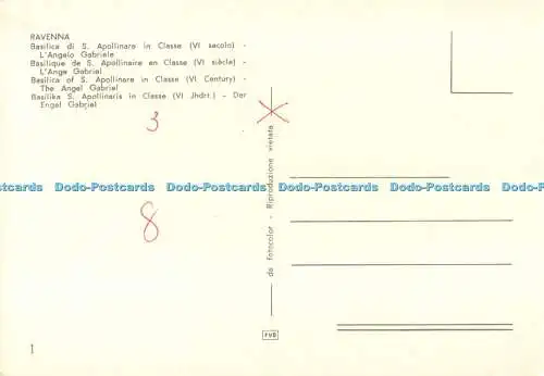D082816 Ravenna. Basilika S. Apollinare in Classe. Der Engel Gabriel. F.U. D