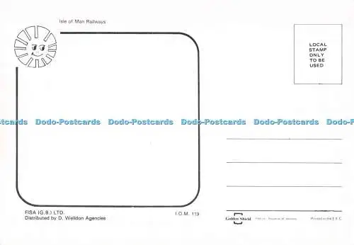 D080090 Isle of Man Railway. Fisa. D. Welldon Agenturen. Multi View