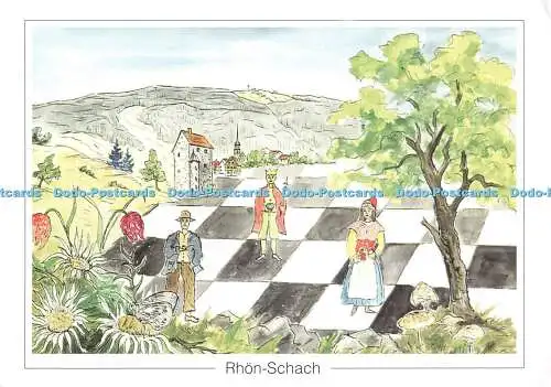D080241 Rhon Schach von Herbert Schneider. Haselbach. Treffen der Gemeinschaft d