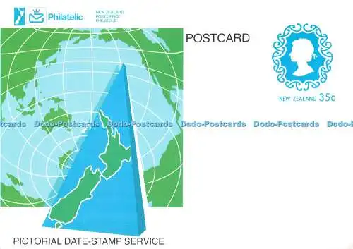 D081634 Neuseeland. Post. Philatelistisch. Bild Datum Stempel Service