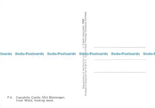 D081671 Caerphilly Castle. Mid Glamorgan. Innenstation. nach Westen schauen. Larkfield Pr