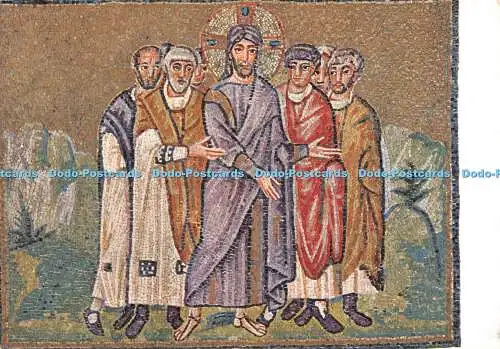 D082012 Ravenna. S. Apollinare Nuovo. Jesus vor Gericht gestellt. 6. Jahrhundert