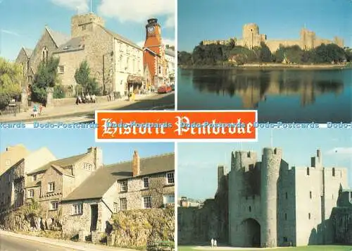 D082223 Historischer Pembroke. Castle von Monkton Pill. Innenraum des Torhauses.