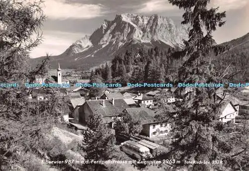 D083919 Biberwier. Fernpasstraße mit Zugspitze. Risch Lau. Perutz